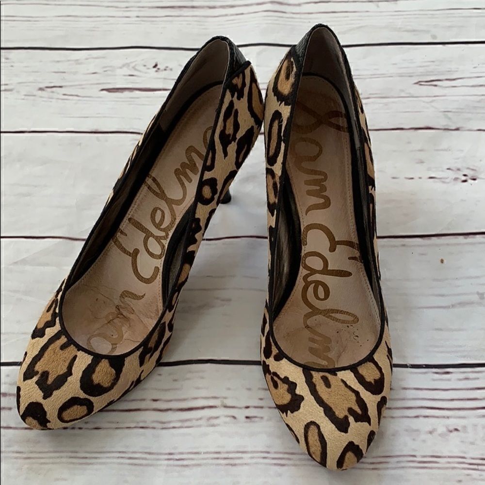 Sam Edelman leopard heels  